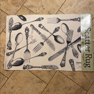 Spoon and Fork 30” x 20” Scatter Rug